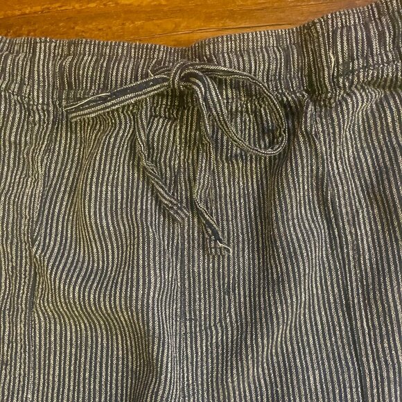 Time and Tru Drawstring Pants Womens Blue & Gray Stripe Size XXXL 22 - Picture 3 of 10
